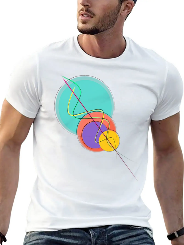Pop Minimalism Lightweight Cotton T-Shirt – Daily Comfort Graphic Shirt