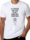 Positive Inspiration Men Women Funny Wall Clock Lightweight Cotton T-Shirt – Daily Comfort Graphic Shirt