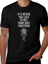 Positive Inspiration Men Women Funny Wall Clock Lightweight Cotton T-Shirt – Daily Comfort Graphic Shirt