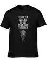 Positive Inspiration Men Women Funny Wall Clock Lightweight Cotton T-Shirt – Daily Comfort Graphic Shirt