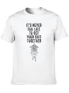 Positive Inspiration Men Women Funny Wall Clock Lightweight Cotton T-Shirt – Daily Comfort Graphic Shirt