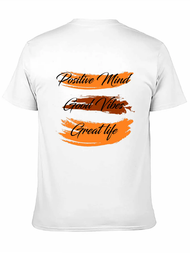 Positive Mind Lightweight Cotton T-Shirt – Daily Comfort Graphic Shirt