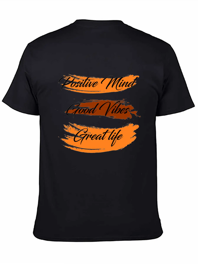 Positive Mind Lightweight Cotton T-Shirt – Daily Comfort Graphic Shirt