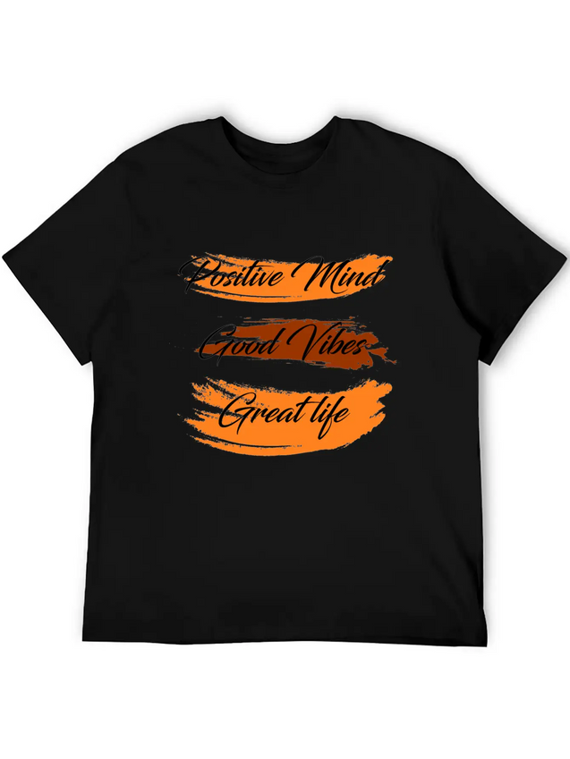 Positive Mind Lightweight Cotton T-Shirt – Daily Comfort Graphic Shirt