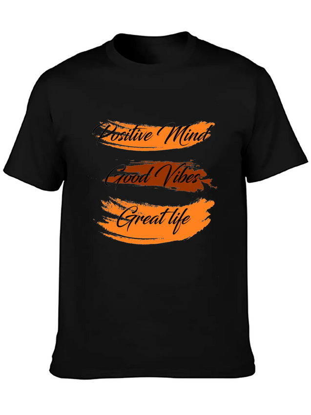 Positive Mind Lightweight Cotton T-Shirt – Daily Comfort Graphic Shirt