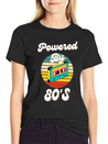 Powered By 80's Music Lightweight Cotton T-Shirt – Daily Comfort Graphic Shirt
