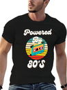 Powered By 80's Music Lightweight Cotton T-Shirt – Daily Comfort Graphic Shirt
