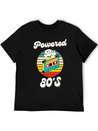 Powered By 80's Music Lightweight Cotton T-Shirt – Daily Comfort Graphic Shirt
