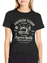 Premium Denim Lightweight Cotton T-Shirt – Daily Comfort Graphic Shirt