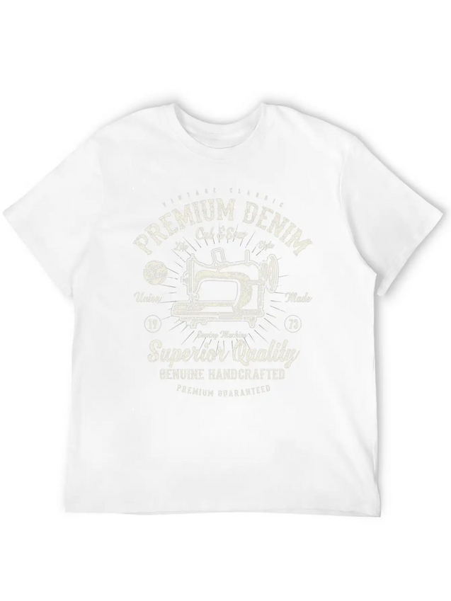 Premium Denim Lightweight Cotton T-Shirt – Daily Comfort Graphic Shirt