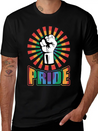 PRIDE BE A AFRO Lightweight Cotton T-Shirt – Daily Comfort Graphic Shirt