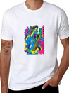 Professional Saxophone Musician Retro Pop Art Lightweight Cotton T-Shirt – Daily Comfort Graphic Shirt