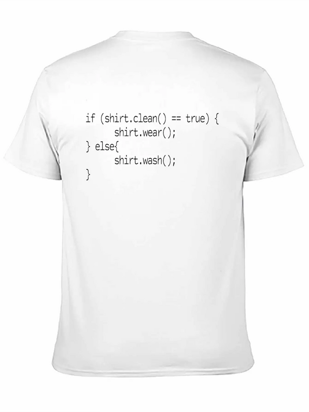 Programmer Geek Nerd Funny Code Clean Lightweight Cotton T-Shirt – Daily Comfort Graphic Shirt