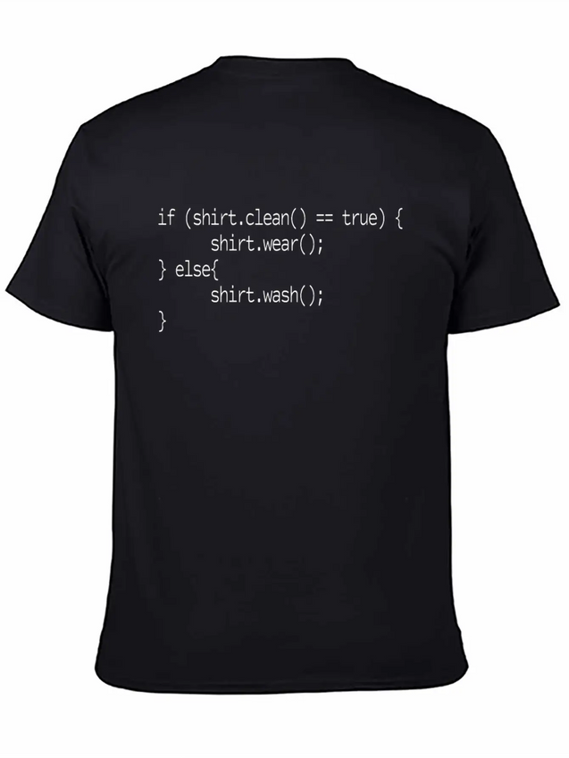 Programmer Geek Nerd Funny Code Clean Lightweight Cotton T-Shirt – Daily Comfort Graphic Shirt