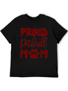 Proud Pitbull Mom Lightweight Cotton T-Shirt – Daily Comfort Graphic Shirt
