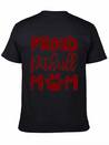 Proud Pitbull Mom Lightweight Cotton T-Shirt – Daily Comfort Graphic Shirt