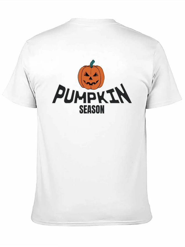 Pumpkin Season. Thanksgiving Lightweight Cotton T-Shirt – Daily Comfort Graphic Shirt