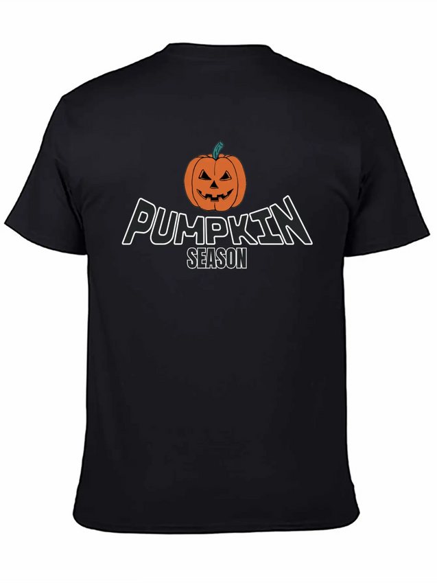 Pumpkin Season. Thanksgiving Lightweight Cotton T-Shirt – Daily Comfort Graphic Shirt