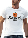 Pumpkin Season. Thanksgiving Lightweight Cotton T-Shirt – Daily Comfort Graphic Shirt