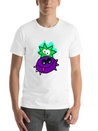 Purple Vibe Star Cartoon Design Lightweight Cotton T-Shirt – Daily Comfort Graphic Shirt
