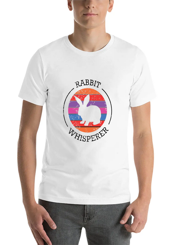 Rabbit Whisperer Design For A Rabbit Lightweight Cotton T-Shirt – Daily Comfort Graphic Shirt