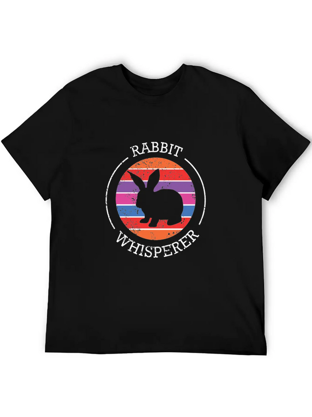 Rabbit Whisperer Design For A Rabbit Lightweight Cotton T-Shirt – Daily Comfort Graphic Shirt