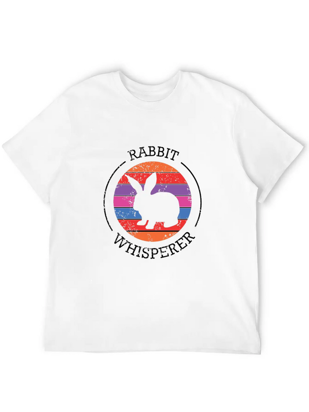 Rabbit Whisperer Design For A Rabbit Lightweight Cotton T-Shirt – Daily Comfort Graphic Shirt