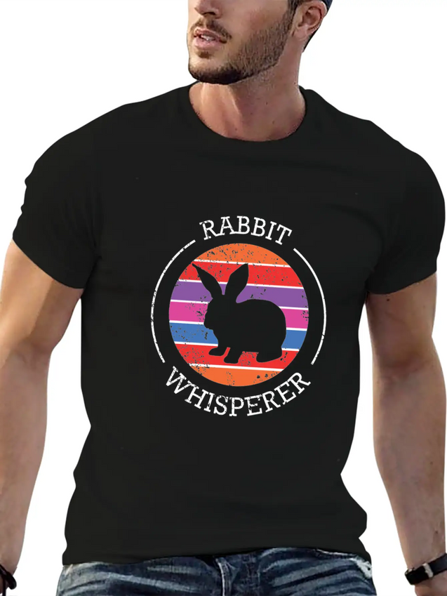 Rabbit Whisperer Design For A Rabbit Lightweight Cotton T-Shirt – Daily Comfort Graphic Shirt