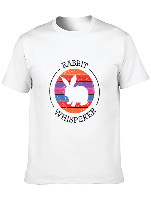Rabbit Whisperer Design For A Rabbit Lightweight Cotton T-Shirt – Daily Comfort Graphic Shirt