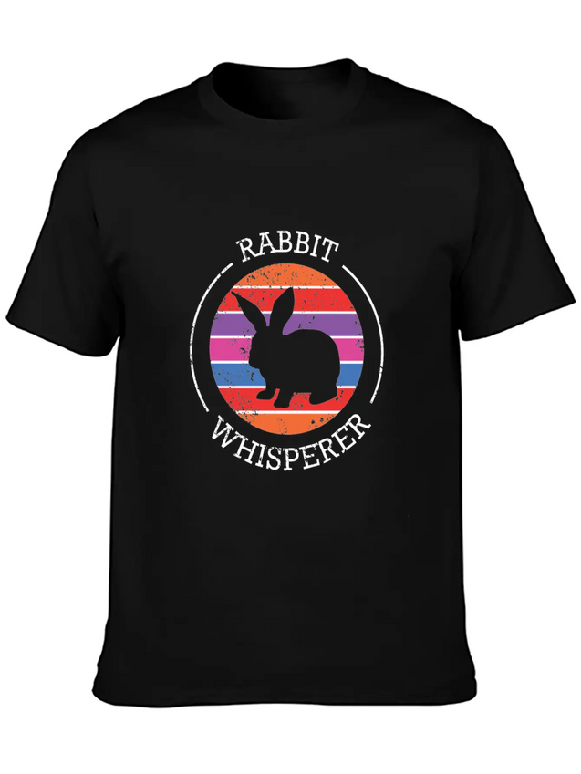Rabbit Whisperer Design For A Rabbit Lightweight Cotton T-Shirt – Daily Comfort Graphic Shirt