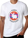 Rabbit Whisperer Design For A Rabbit Lightweight Cotton T-Shirt – Daily Comfort Graphic Shirt
