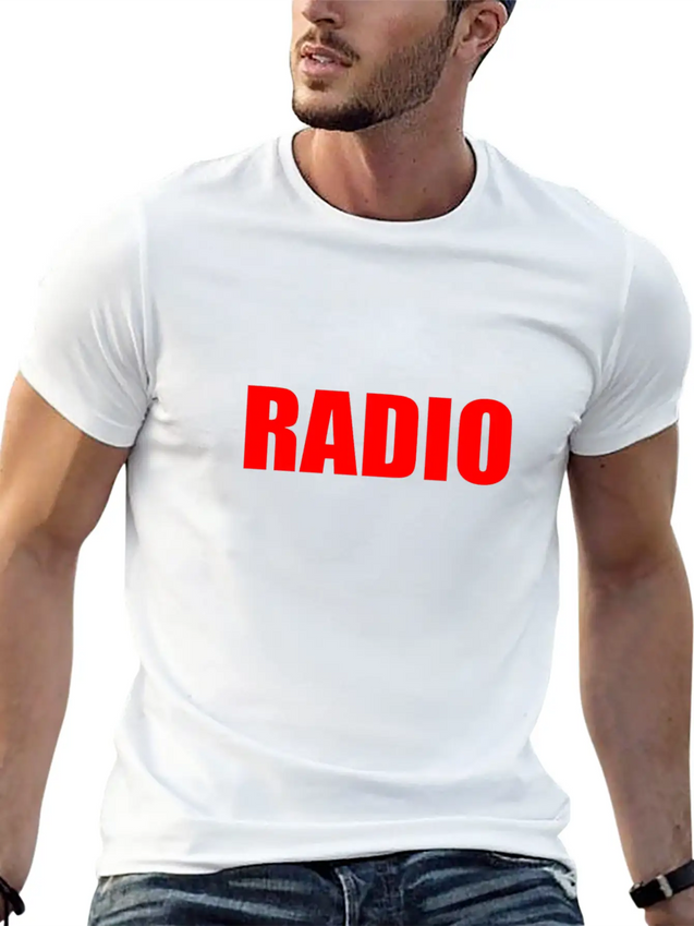 RADIO Lightweight Cotton T-Shirt – Daily Comfort Graphic Shirt