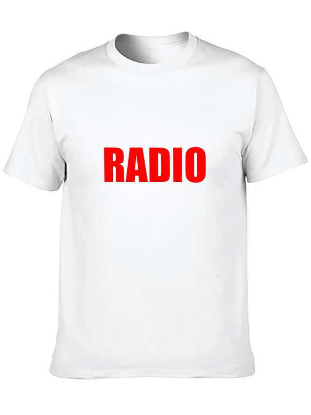 RADIO Lightweight Cotton T-Shirt – Daily Comfort Graphic Shirt