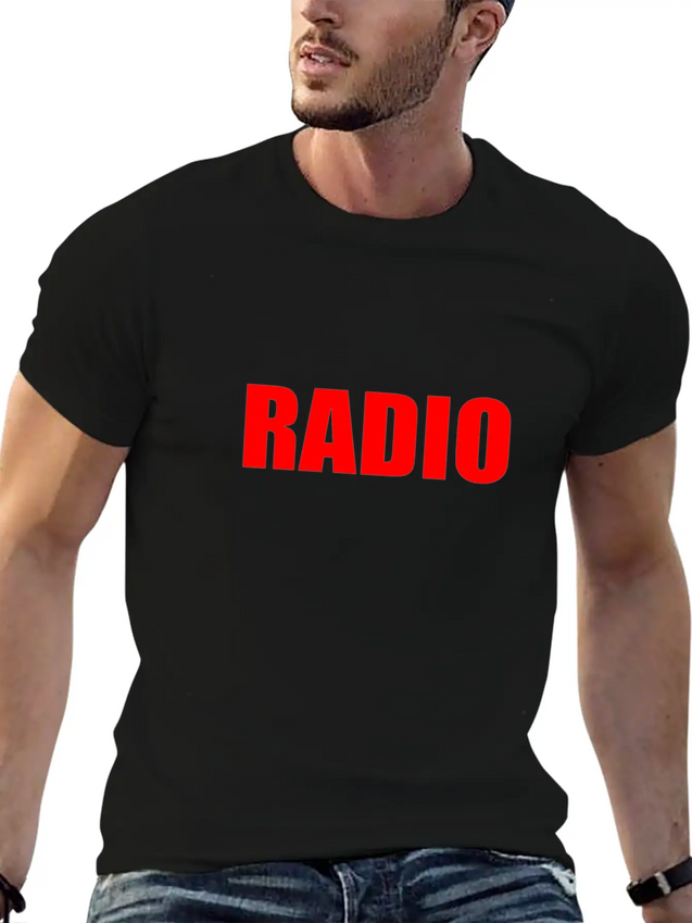 RADIO Lightweight Cotton T-Shirt – Daily Comfort Graphic Shirt
