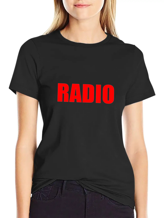 RADIO Lightweight Cotton T-Shirt – Daily Comfort Graphic Shirt