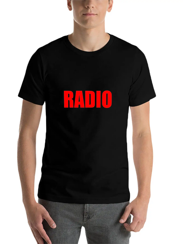 RADIO Lightweight Cotton T-Shirt – Daily Comfort Graphic Shirt