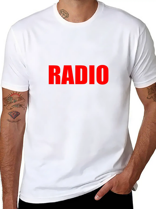 RADIO Lightweight Cotton T-Shirt – Daily Comfort Graphic Shirt