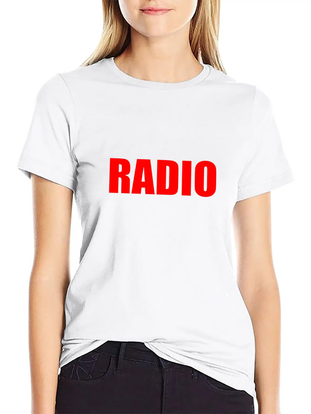 RADIO Lightweight Cotton T-Shirt – Daily Comfort Graphic Shirt