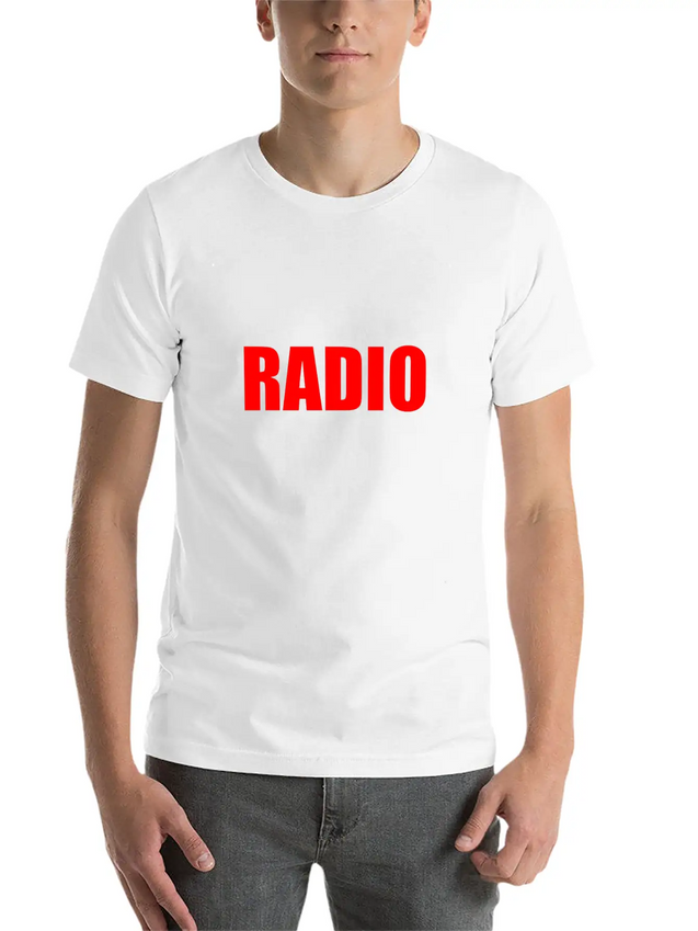 RADIO Lightweight Cotton T-Shirt – Daily Comfort Graphic Shirt
