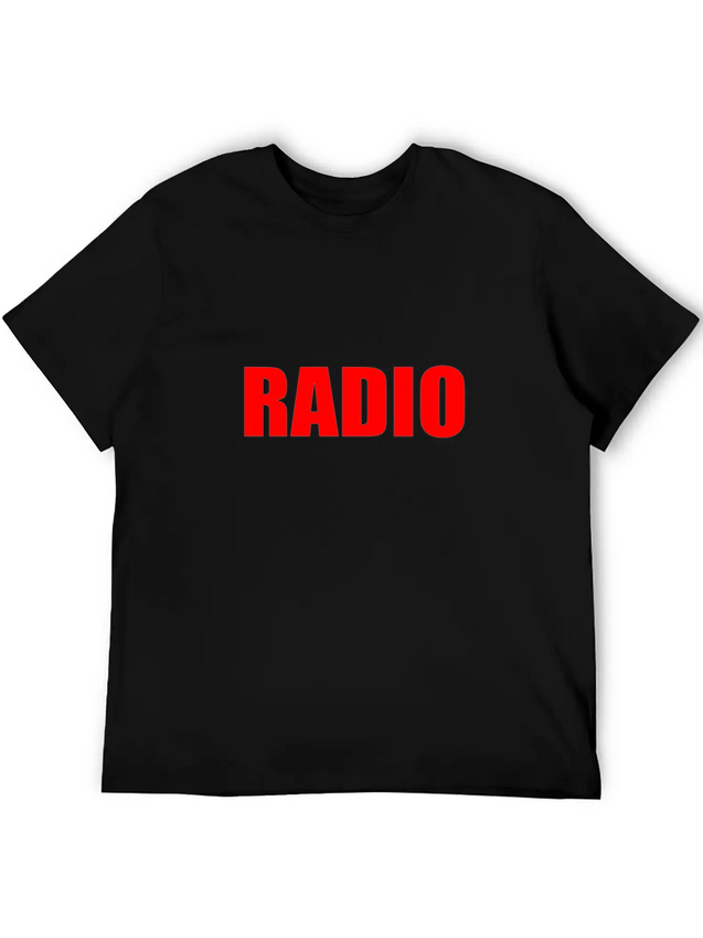RADIO Lightweight Cotton T-Shirt – Daily Comfort Graphic Shirt