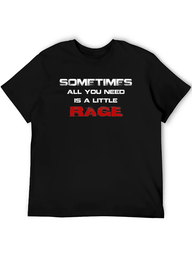 RAGE Lightweight Cotton T-Shirt – Daily Comfort Graphic Shirt