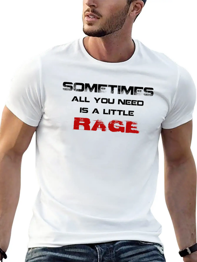 RAGE Lightweight Cotton T-Shirt – Daily Comfort Graphic Shirt