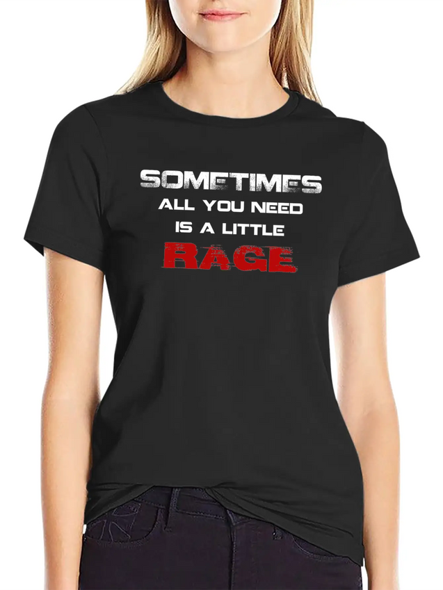RAGE Lightweight Cotton T-Shirt – Daily Comfort Graphic Shirt