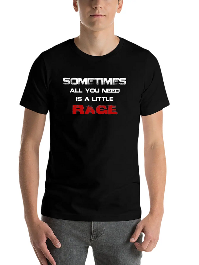RAGE Lightweight Cotton T-Shirt – Daily Comfort Graphic Shirt