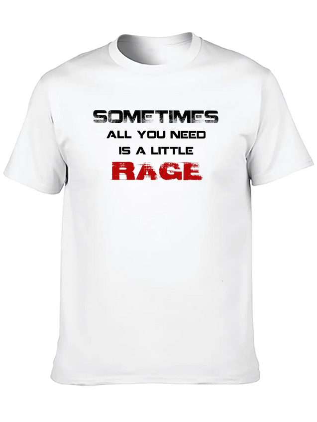 RAGE Lightweight Cotton T-Shirt – Daily Comfort Graphic Shirt