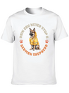 Rain Can Never Stop A German Shepherd Lightweight Cotton T-Shirt – Daily Comfort Graphic Shirt