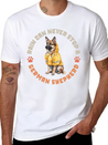 Rain Can Never Stop A German Shepherd Lightweight Cotton T-Shirt – Daily Comfort Graphic Shirt