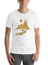 Rainbow Dots Hills Lightweight Cotton T-Shirt – Daily Comfort Graphic Shirt