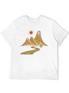 Rainbow Dots Hills Lightweight Cotton T-Shirt – Daily Comfort Graphic Shirt