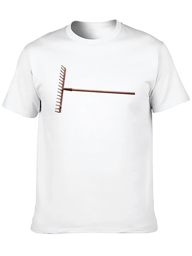Rake Harke Rechen Heu Stroh Garten Garden Lightweight Cotton T-Shirt – Daily Comfort Graphic Shirt